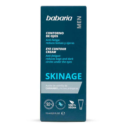 کرم دور چشم ضد چروک و ضد پف و تیرگی مردانه باباریا babaria مدل SKINAGE حجم 15 میل