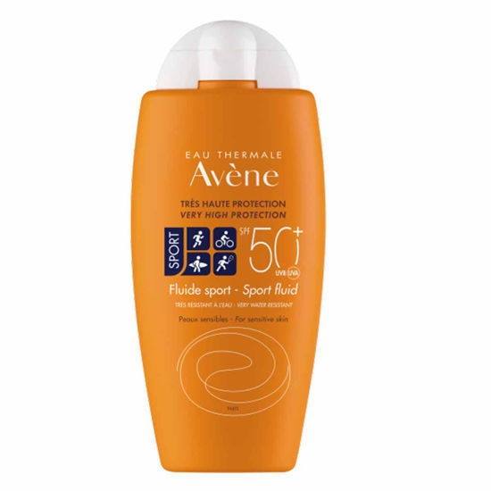 کرم ضد آفتاب  بی رنگ  آون Avène مدل  sport  spf50 حجم 50 میل 