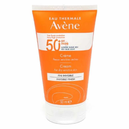 کرم ضد آفتاب  بی رنگ Avèneآون مناسب پوست های خشک و حساس  spf50حجم 50 میل