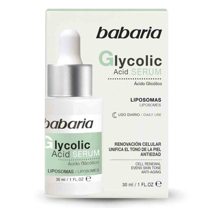 سرم ضد جوش و لایه بردار صورت باباریا babaria مدل گلیکولیک اسید Glycolic Acid حجم 30 میل