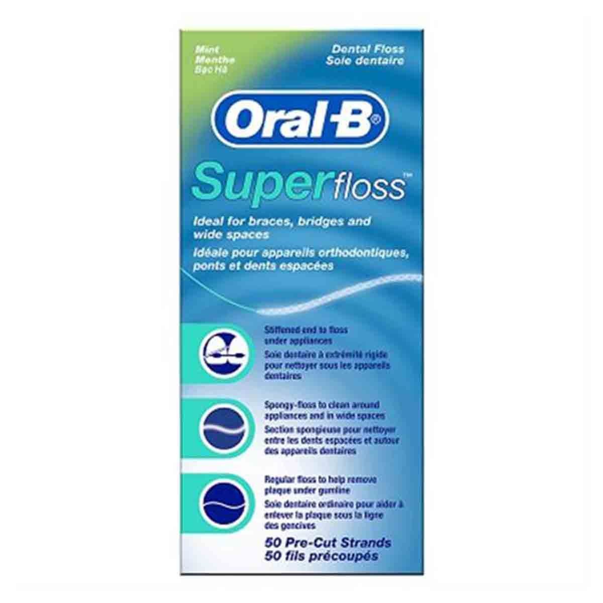 نخ دندان اورال بی Oral-B سوپر فلاس 50 عددی