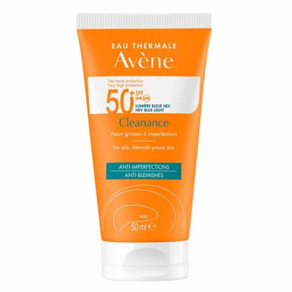  کرم ضد آفتاب رنگی اون Avene مدل CLEANANCE دارای +SPF50 حجم 50 میل