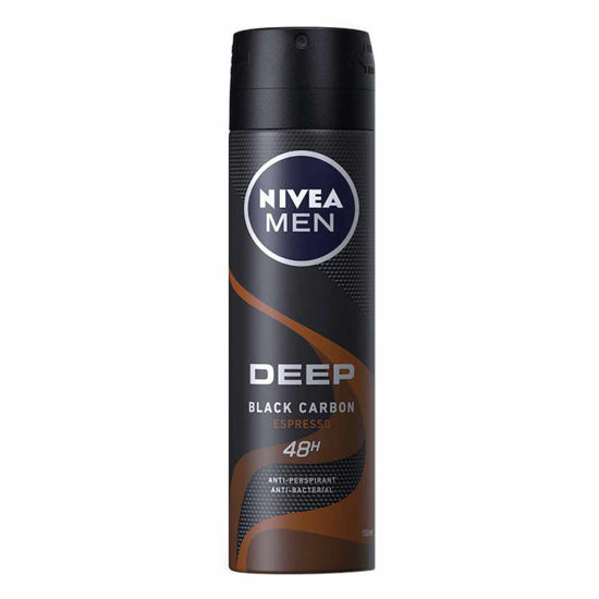 اسپری ضد تعریق مردانه نیوآ NIVEA سری DEEP مدل BLACK CARBON ESPRESSO