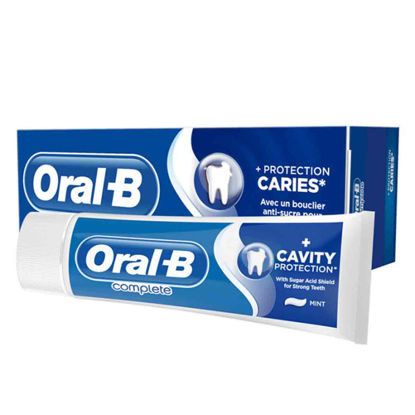 خمیر دندان اورال بی Oral-B سری Complete مدل CARIES حجم ۷۵ میل 