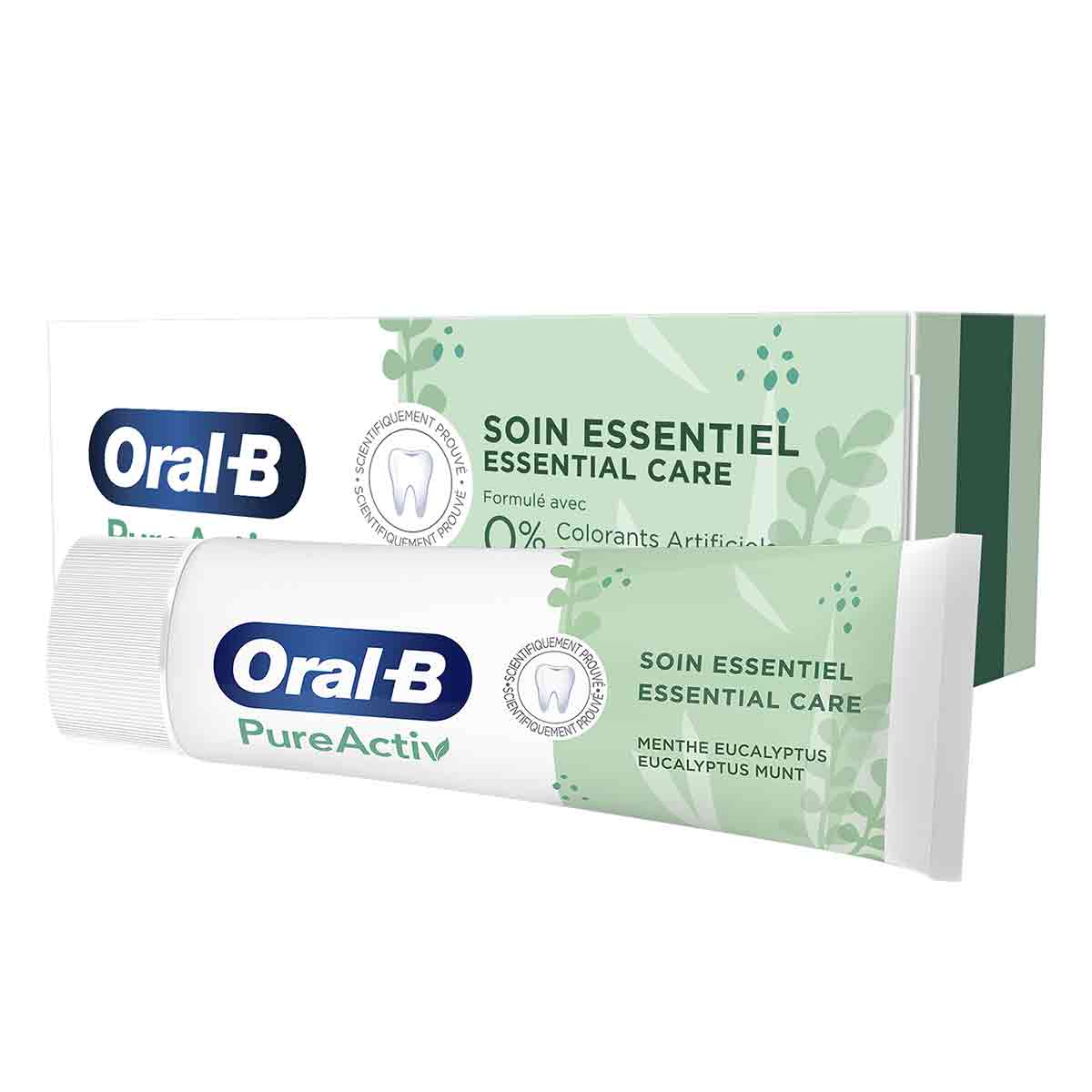 خمیر دندان محافظ دندان اورال بی Oral b مدل PureActiv حجم 75 میلی لیتر