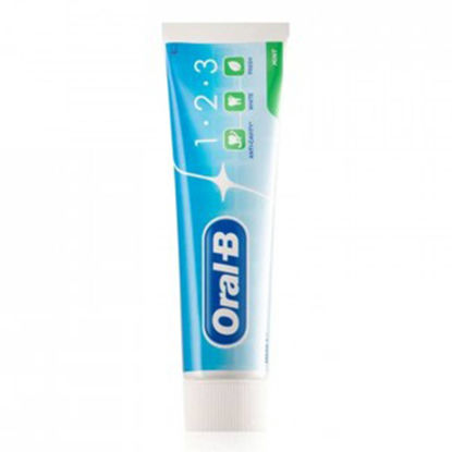 خمیردندان 1.2.3 اورال بی Oral B با رایحه نعناع و فلوراید فعال حجم 100 میلی 