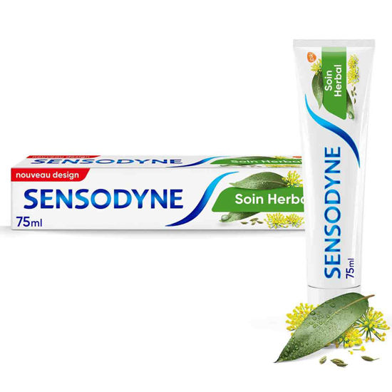 خمیر دندان گیاهی سنسوداین Sensodyne مدل Soin Herbal حجم 75 میل
