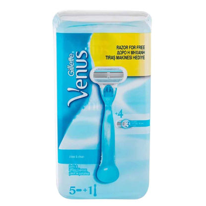 ست خودتراش ژیلت GILLETTE سه لبه 5 تیغ 