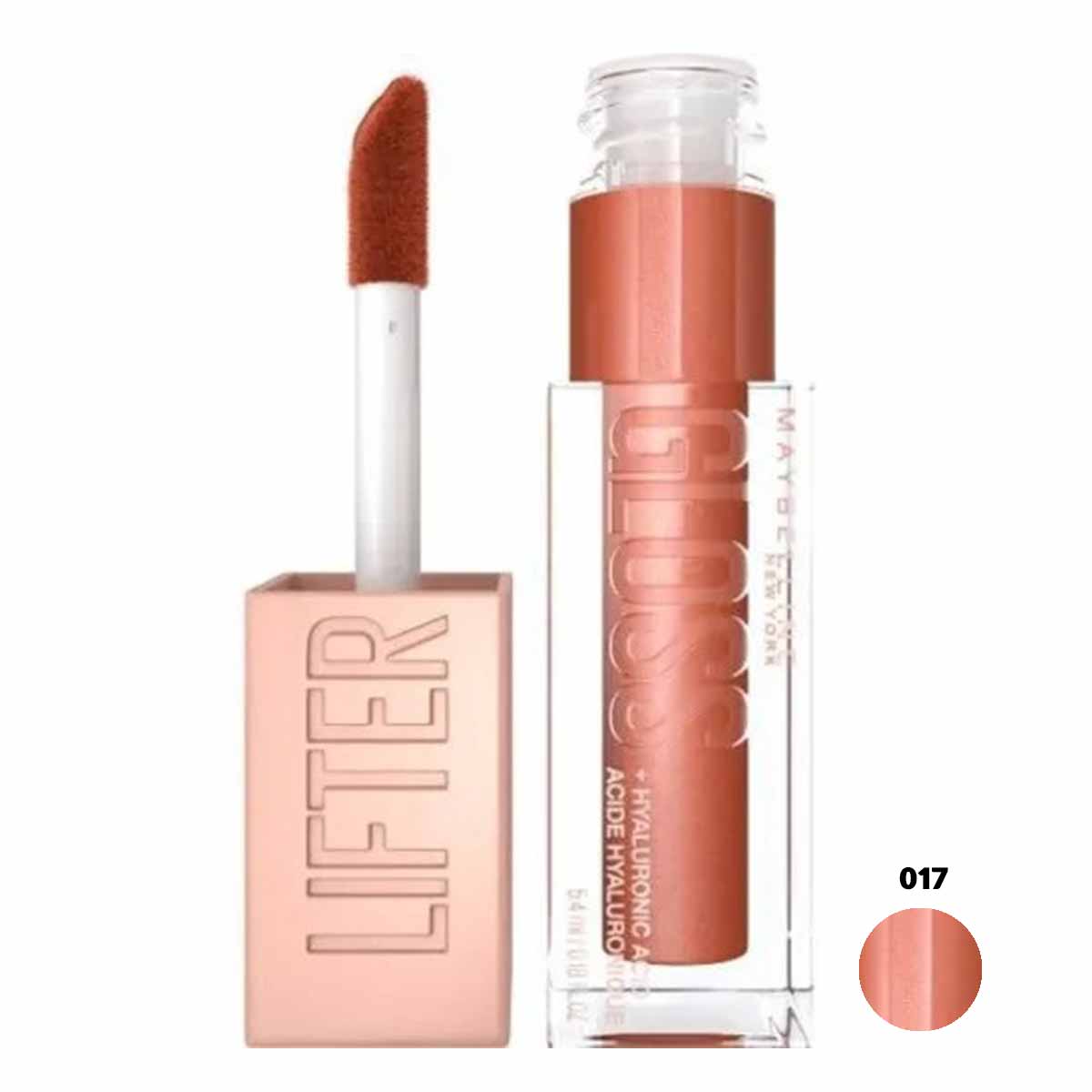  لیپ گلاس میبلین مدل لیفتر گلاس Lifter Gloss رنگ 017 COPPER