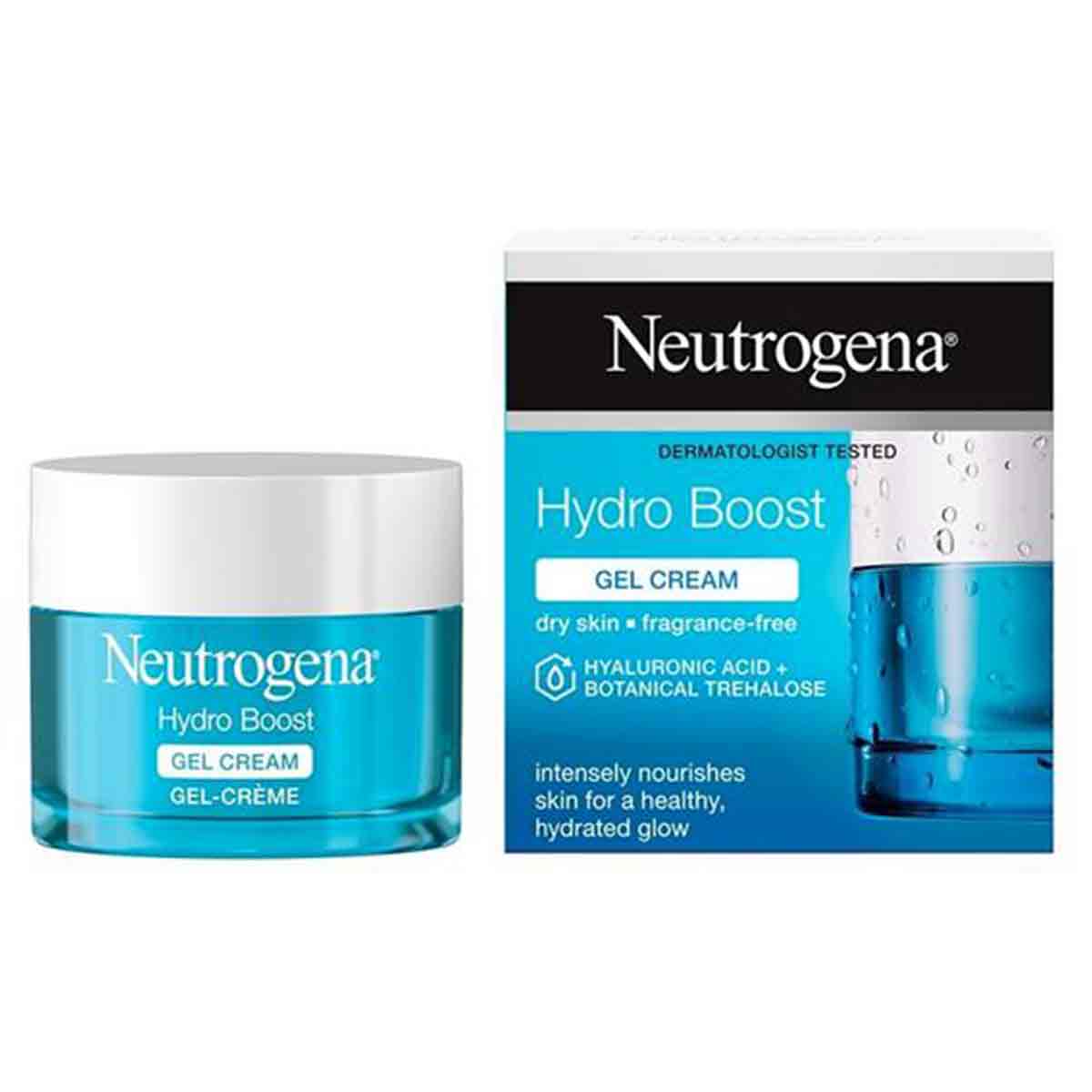 ژل کرم آبرسان نوتروژینا Neutrogena مخصوص پوست خشک مدل Hydro Boostحجم 50 میل  