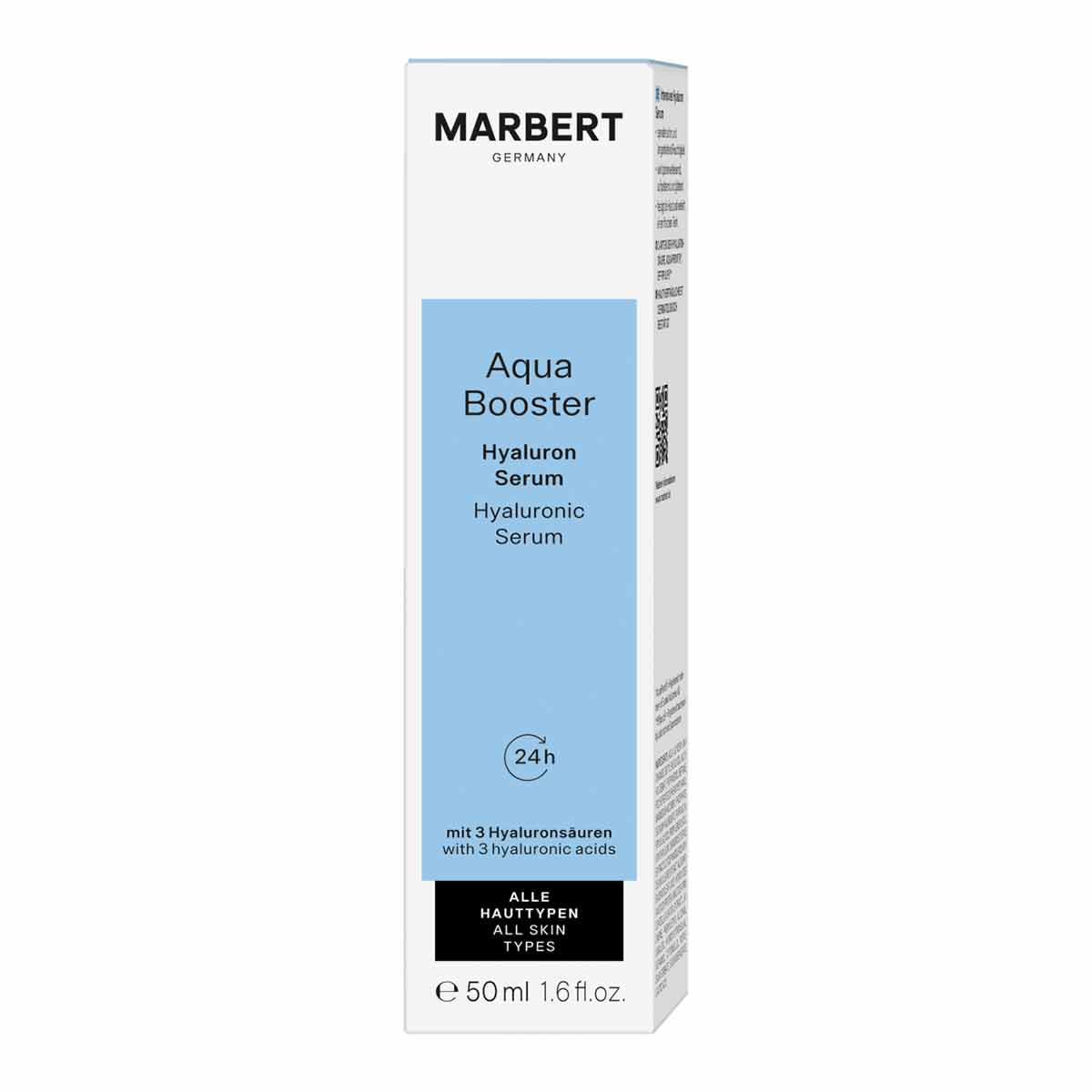 سرم صورت آبرسان حاوی هیالورونیک اسید ماربرت MARBERT سری AQUA BOOSTER حجم 50 میل