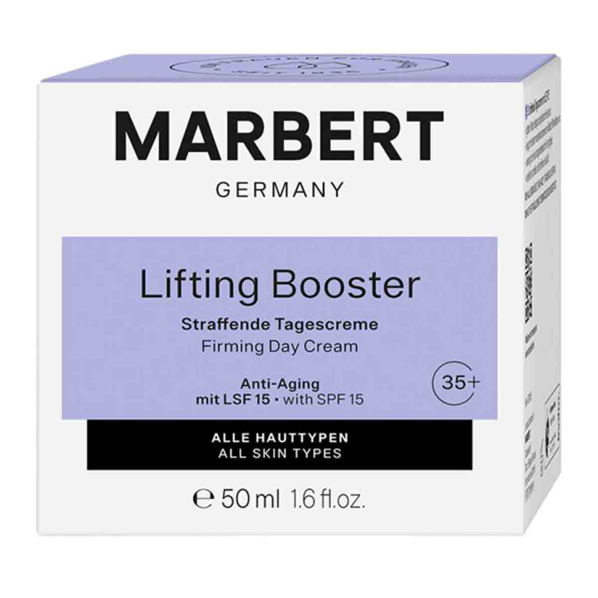  کرم روز سفت کننده و ضد چروک SPF 15 ماربرت MARBERT سری LiftingBooster حجم 50 میل