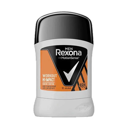 استیک مردانه رکسونا Rexona مدل WORKOUT HI-IMPACT ماندگاری 48 ساعت وزن 40 گرم