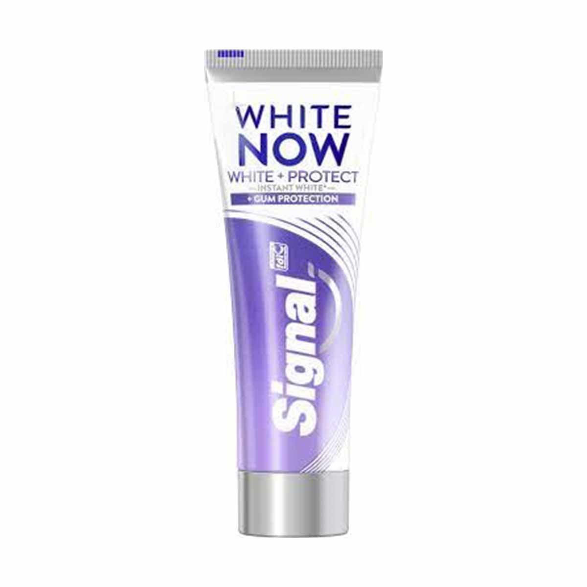 خمیردندان سیگنال Signal WHITE NOW سفیدکننده و محافظت کننده مدل SOIN GENCIVES+ حجم 75 میل