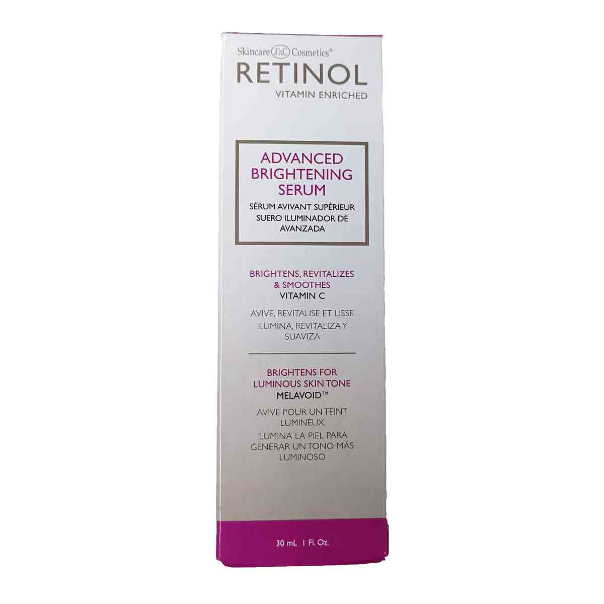 سرم ضد لك و روشن کننده رتينول RETINOL ADVANCED BRIGHTENING SERUM حجم 30 میل