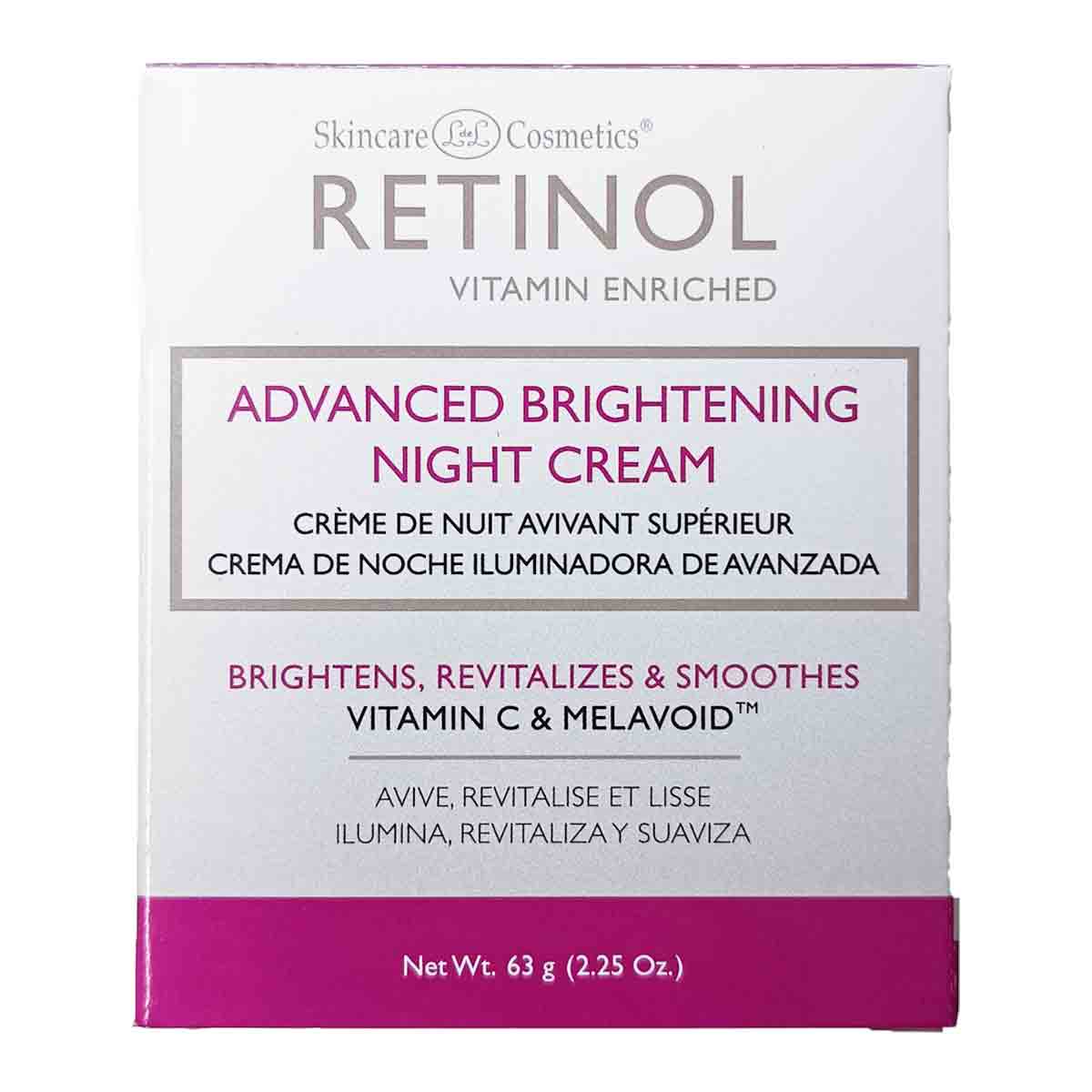 كرم شب ضد لك و روشن كننده رتينول RETINOL ADVANCED BRIGHTENING NIGHT CREAM وزن 63 گرم