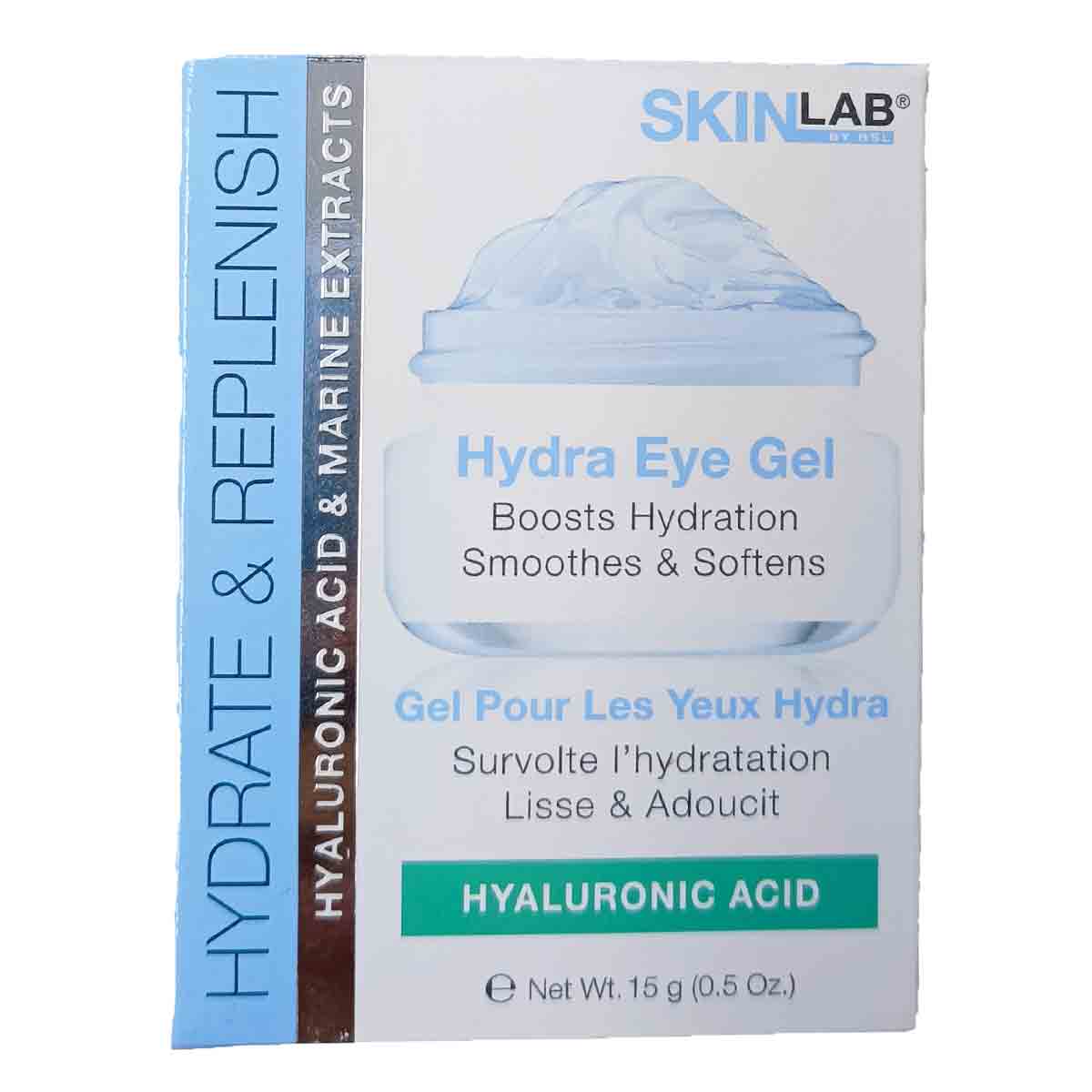 ژل دور چشم آبرسان و ضد چروک اسکين لب SKINLAB مدل Hydra Eye Gel وزن 15 گرم