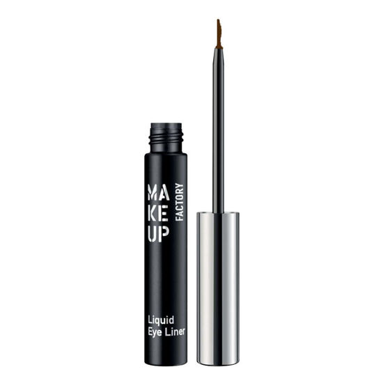 خط چشم مایع شماره 30 بادوام بابرس مویی حرفه ای میکاپ فکتوری MAKEUPFACTORY مدل Liquid Eye Liner حجم 4 میل