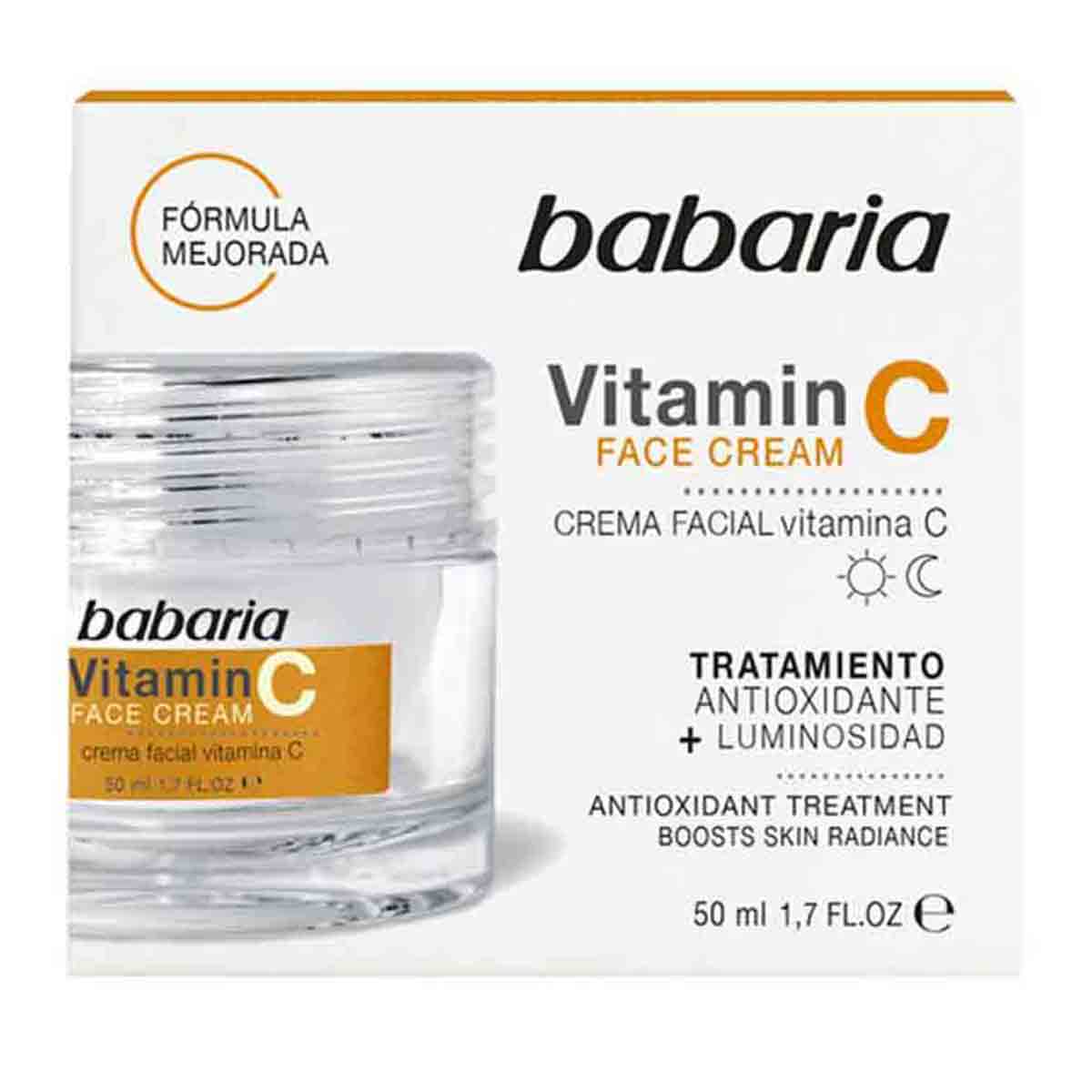 کرم روشن کننده صورت ویتامین سی باباریا babaria مدل Vitamin C حجم 50 میل 