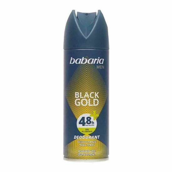 اسپری ضد تعریق (دئودورانت) باباریا Babaria مدل بلک گلد BLACK GOLD حجم 200 میل