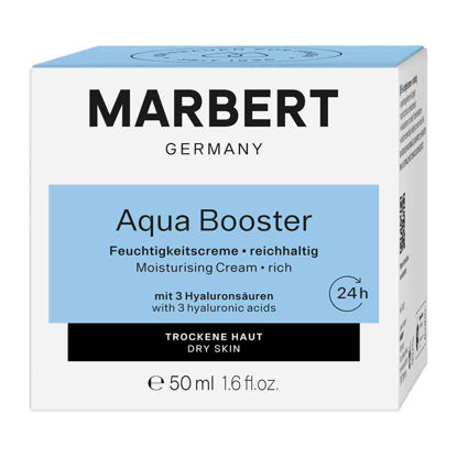 کرم مرطوب کننده ماربرت MARBERT مدل 24h Aqua Booster مناسب پوست های خشک حجم 50 میل