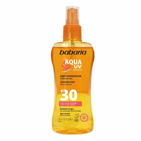 اسپری دوفاز AQUA UV باباریا SPF 30 babaria حجم 200 میل