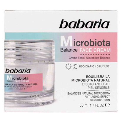 کرم احیا کننده پوست حساس باباریا babaria مدل میکروبیوتا Microbiota حجم 50 میل 