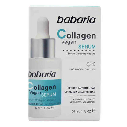 سرم سفت کننده و ضد چروک صورت باباریا babaria مدل کلاژن COLLAGEN VEGAN حجم 30 میل 