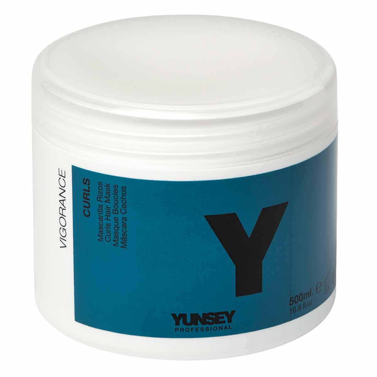 ماسک موهای فر و مجعد یانسی YUNSEY مدل CURLS HAIR MASK مغذی و آبرسان حجم 500 میل 