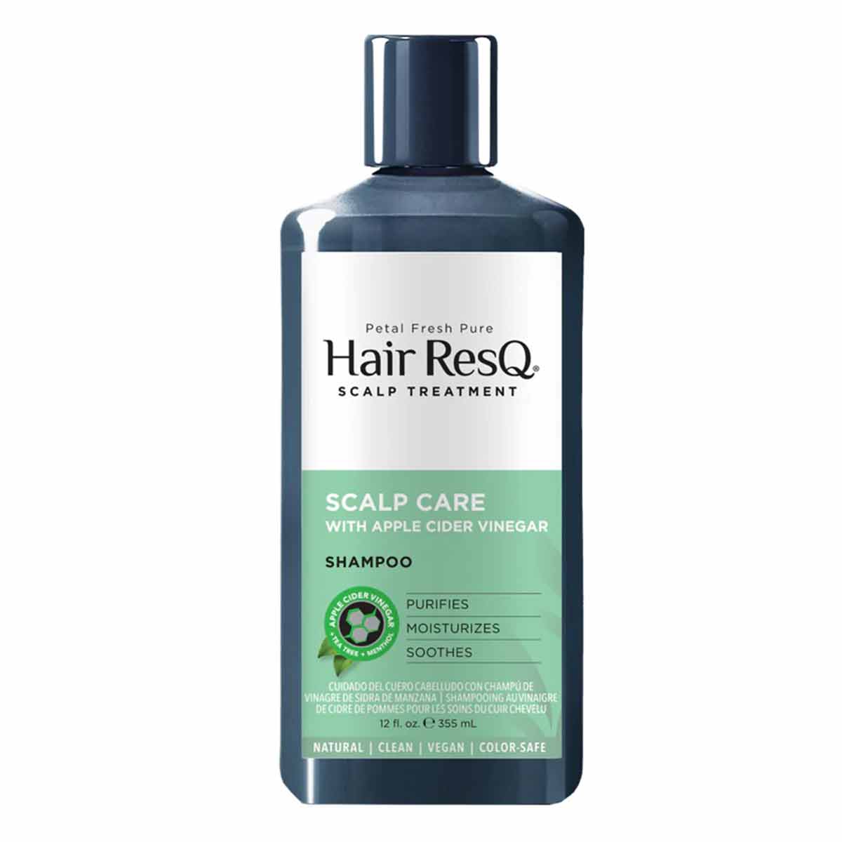 شامپو درمانی پوست کف سر پتال فرش Petal Fresh مدل تقویت ریشه مو Hair ResQ حاوی سرکه سیب حجم 355 میل