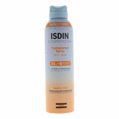 اسپری ضد آفتاب SPF50 ایزدین ISDIN مدل TRANSPARENT SPRAY حجم 250 میل