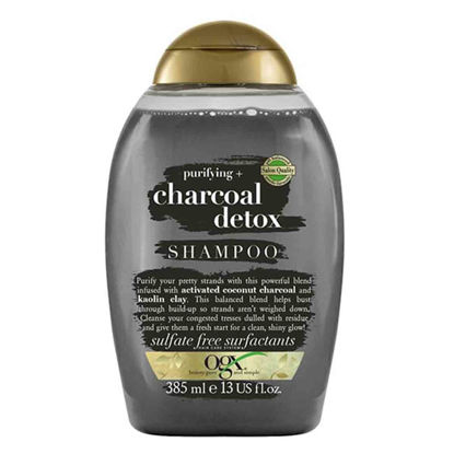 شامپو پاکسازی و سم زدایی کف سر او جی ایکس OgX مدلcharcoal detox مناسب انواع مو حجم 385 میل