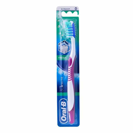 مسواک اورال بی Oral-B مدل 3D White Fresh با برس متوسط MEDIUM 40