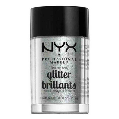 پودر براق کننده (گلیتر) صورت و بدن نیکس NYX مدل glitter brillants شماره 07 وزن 2.5 گرم