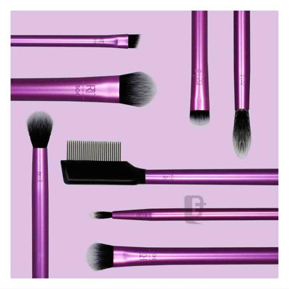  ست 8 عددی براش چشم و ابرو ریل تکنیک REAL TECHNIQUES EVERYDAY EYE ESSENTIALST 