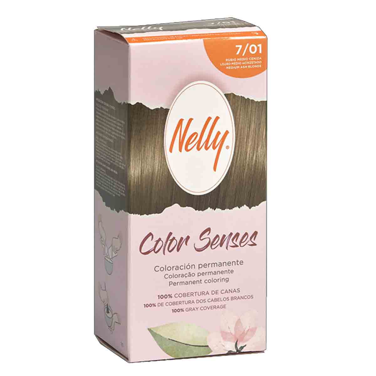 کیت رنگ مو کالرسنس نلی NELLY مدل COLOR SENSES شماره 7/01