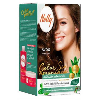 کیت رنگ مو بدون آمونیاک نلی NELLY مدل ammonia free شماره 5/00