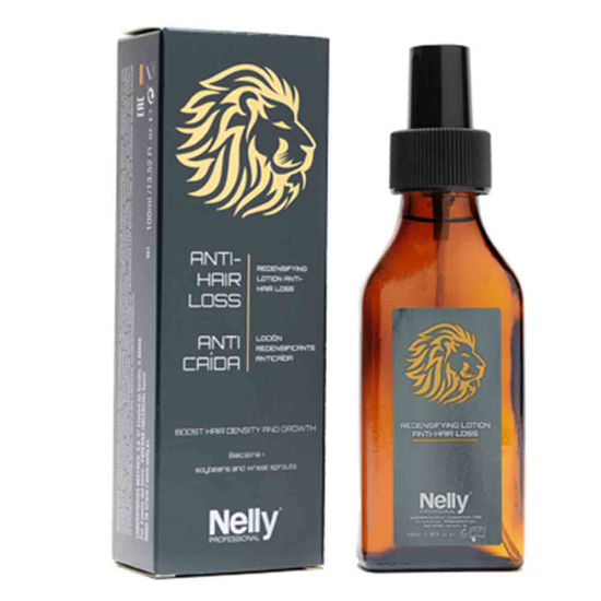 لوسيون ضد ريزش مردانه نلی پروفشنال NELLY مدل Redensifying Lotion تقویت کننده و محرک رشد مو حجم 100 ميل