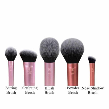 ست براش صورت ریل تکنیک Real Techiniques مدل Face Essentials تعداد 5 عددی 