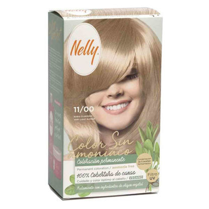 کیت رنگ مو بدون آمونیاک نلی NELLY مدل ammonia free شماره 11/00