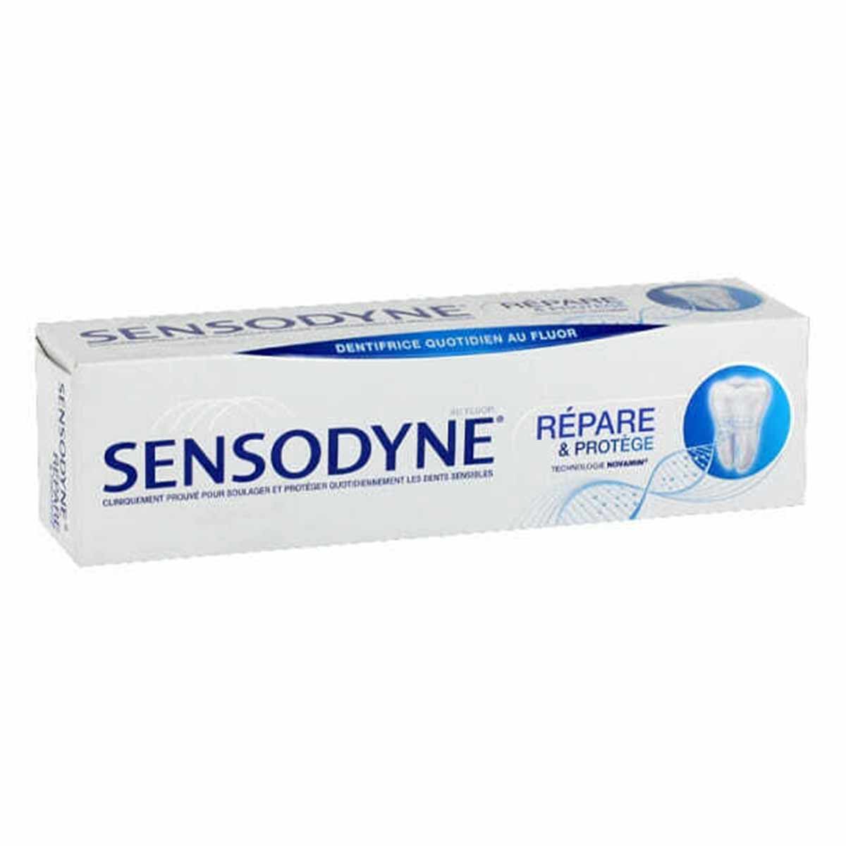 خمیردندان سنسوداین Sensodyne سری REPARE & PROTEGE مدل MENTHE حجم 75 میل 