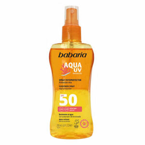  اسپری دوفاز آکوسان AQUA UV باباریا SPF 50 babaria حجم 200 میل