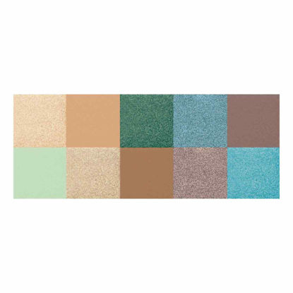 پالت سایه 10 رنگ شماره 40 میکاپ فکتوری MAKEUP FACTORY مدل Touch of Turquoise حجم 16 گرم 