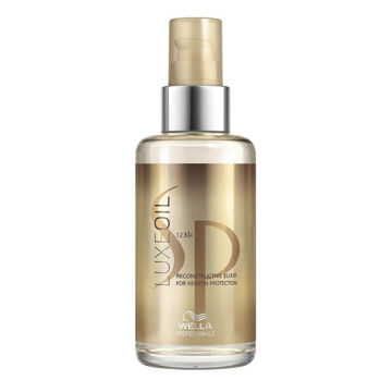 روغن (الکسیر) احیا کننده و تغذیه کننده مو ولا پروفشنال wella professional مدل Luxe Oil حجم 100 میل