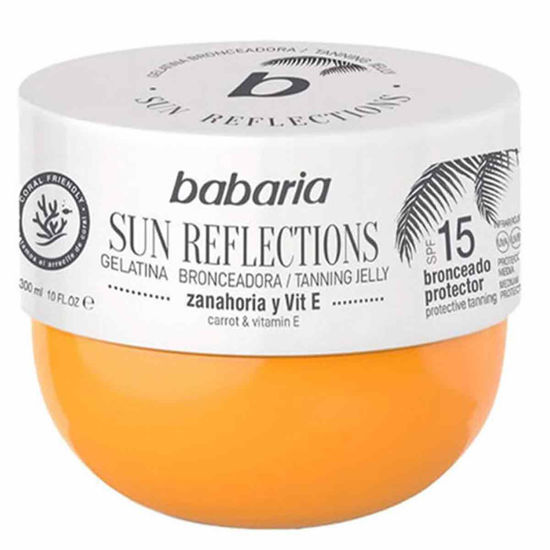 ژلاتین برنز SPF15 باباریا babaria مدل TANNING JELLY حاوی عصاره هویج حجم 300 میل