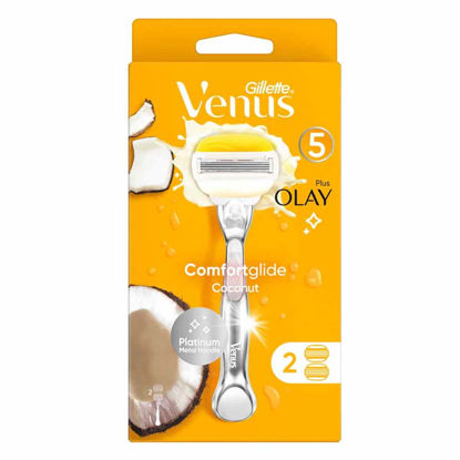 خود تراش 5 لبه ژیلت GILLETTE مدل ونوس venus بسته 1 عددی + 1 عدد یدک