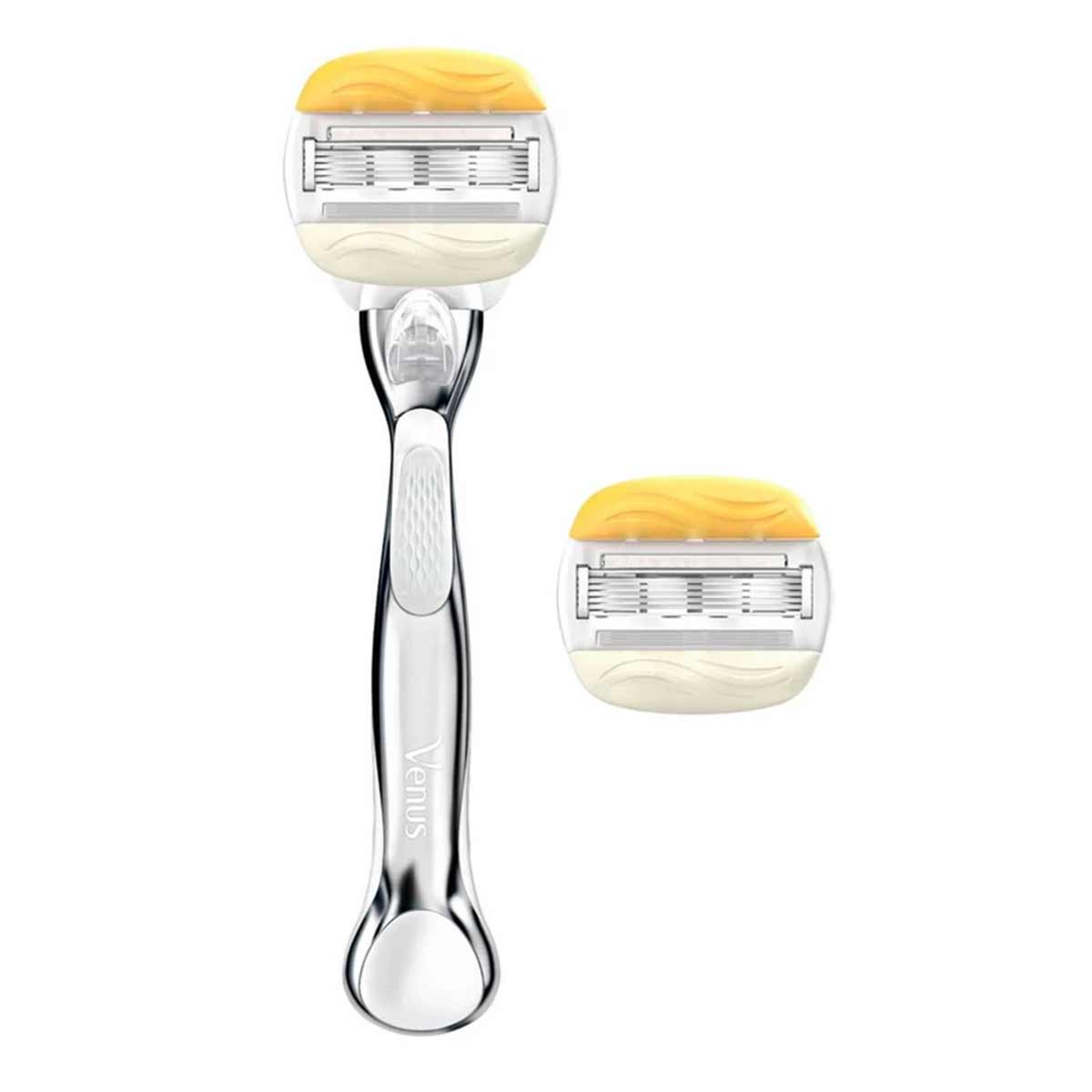 خود تراش 5 لبه ژیلت GILLETTE مدل ونوس venus بسته 1 عددی + 1 عدد یدک