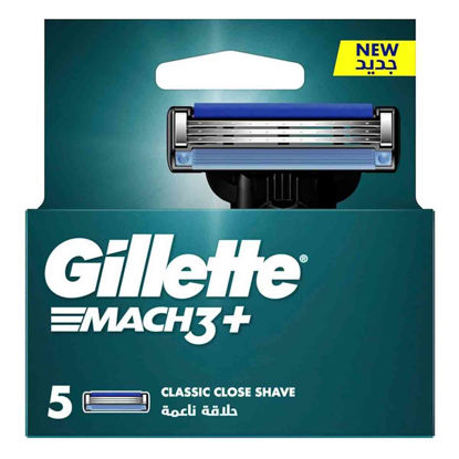 یدک خود تراش 3 لبه ژیلت GILLETTE مدل مچتری MACH3 بسته 5 عددی