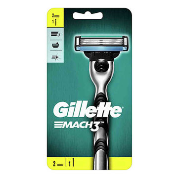 خود تراش 3 لبه ژیلت GILLETTE مدل مچتری MACH3 بسته 1 عددی + 1 یدک