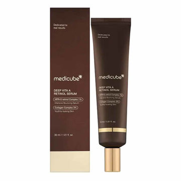 سرم ضد چروک صورت رتینول مدی کیوب medicube مدل DEEP VITA A حجم 30 میل